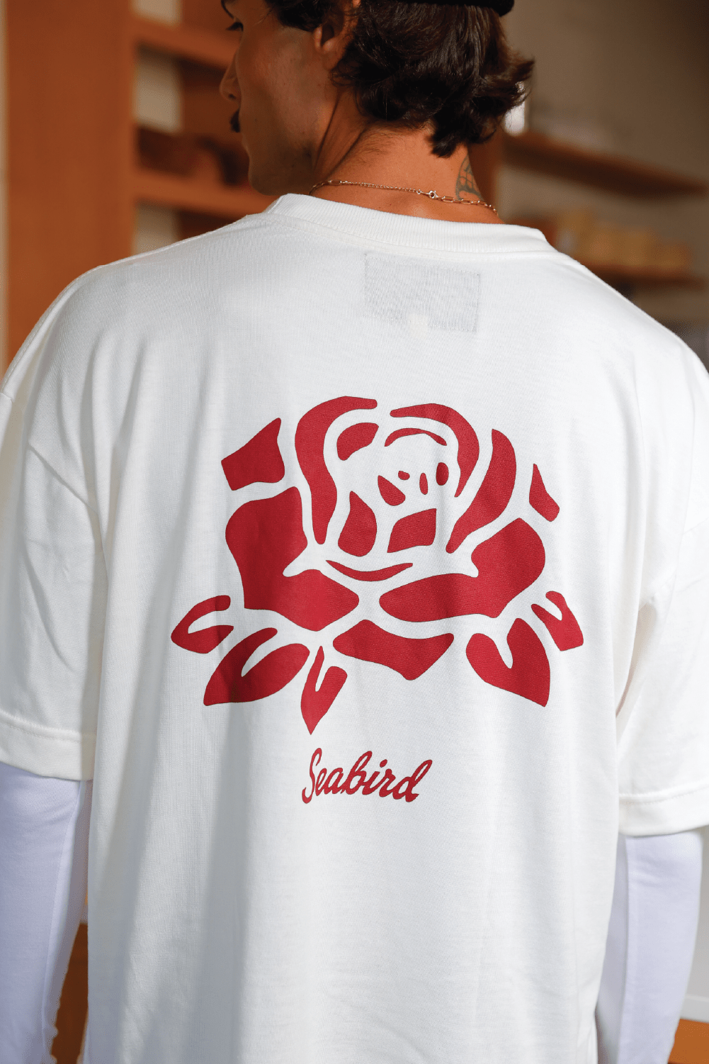 Roses Tee Boxy Off White