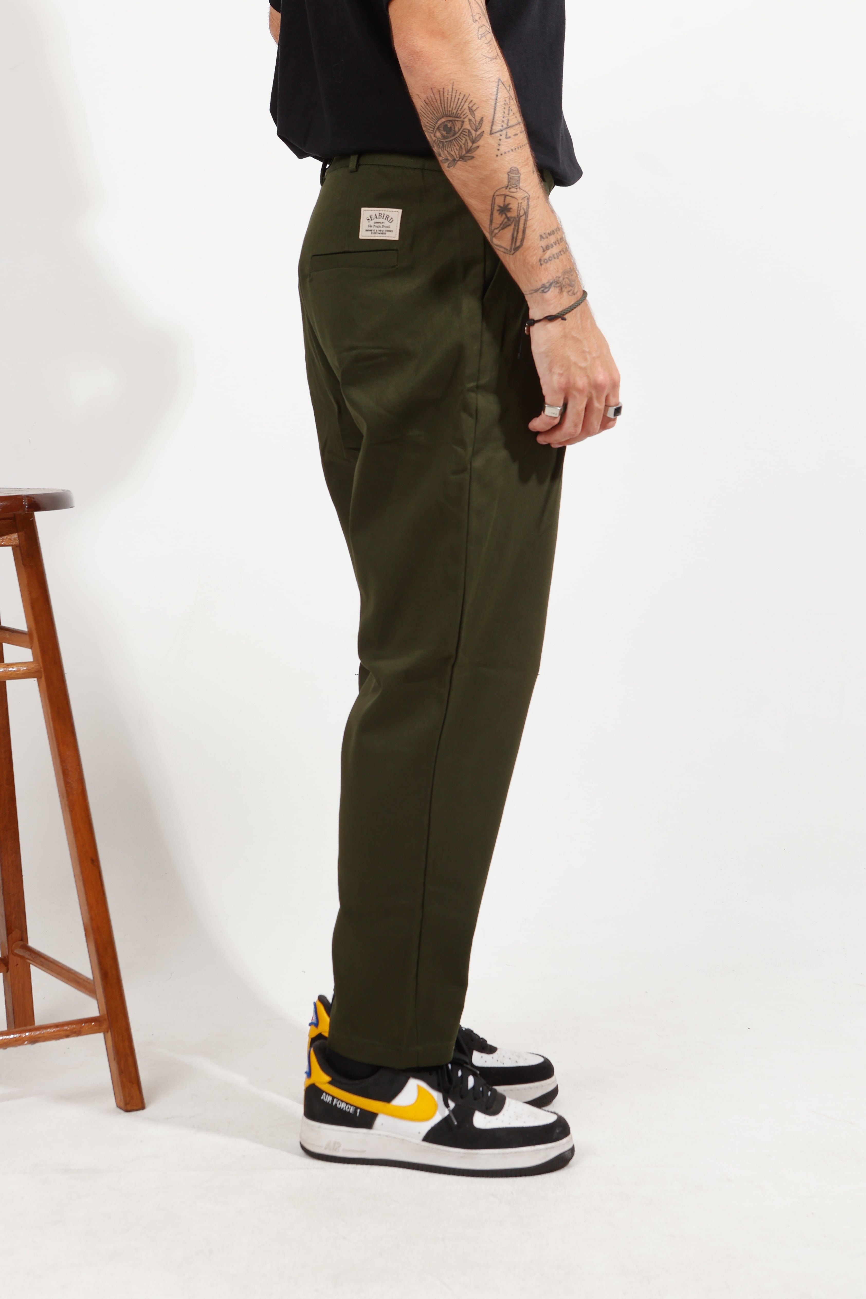 Calça Alfaiataria Verde Militar